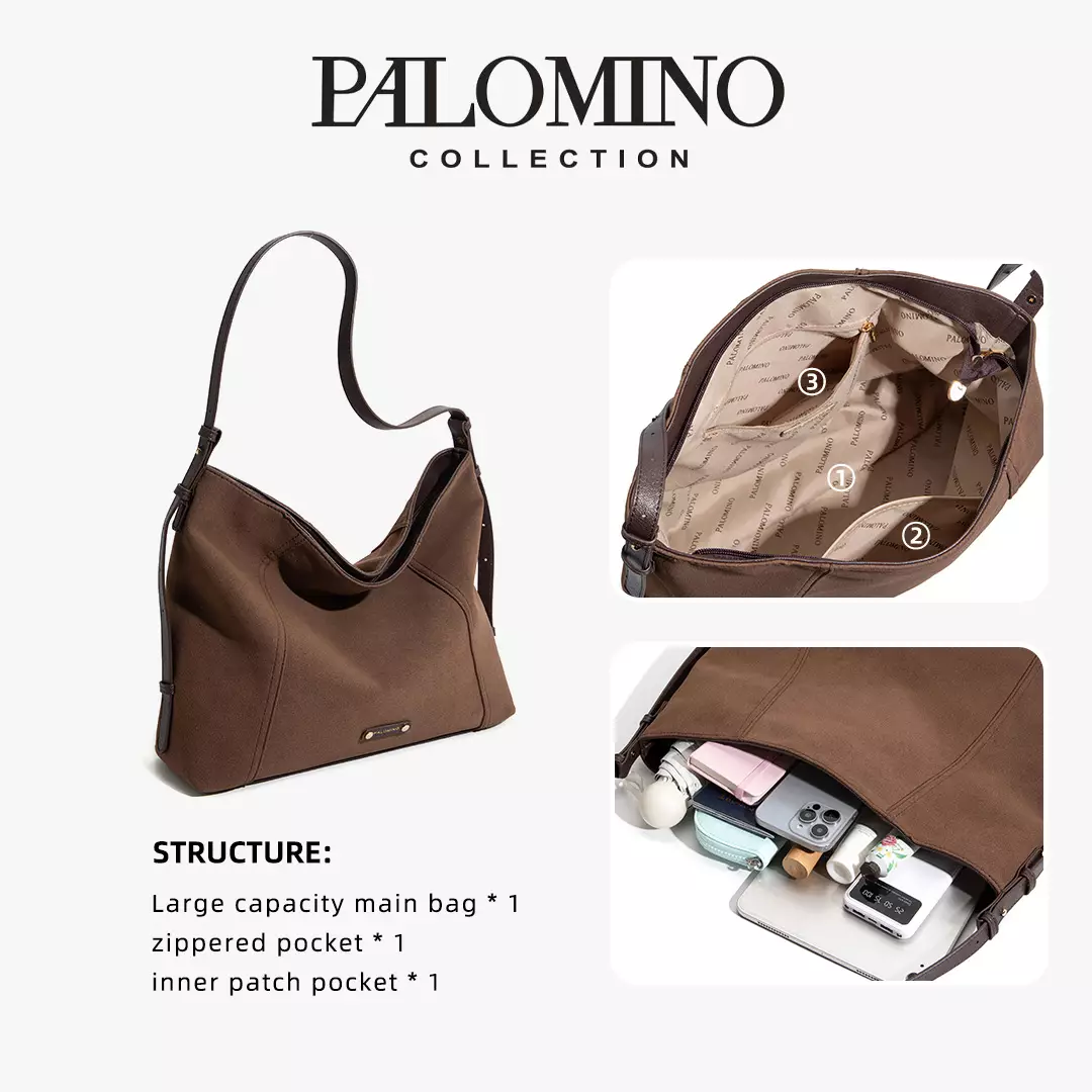 Palomino Givana Shoulderbag Wanita Warna Espresso