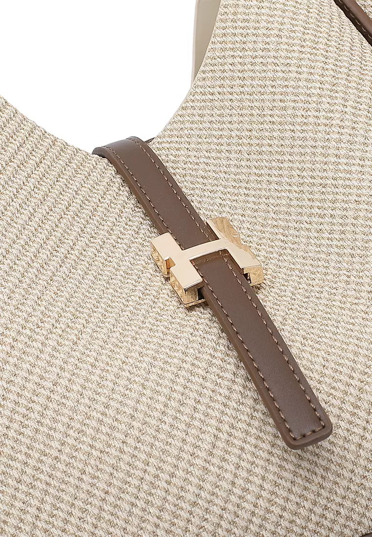 Women's Top Handle Bag / Sling Bag / Crossbody Bag / Shoulder Bag (Tas Tangan Wanita / Tas Selempang Wanita / Tas Bahu Wanita) - Cokelat