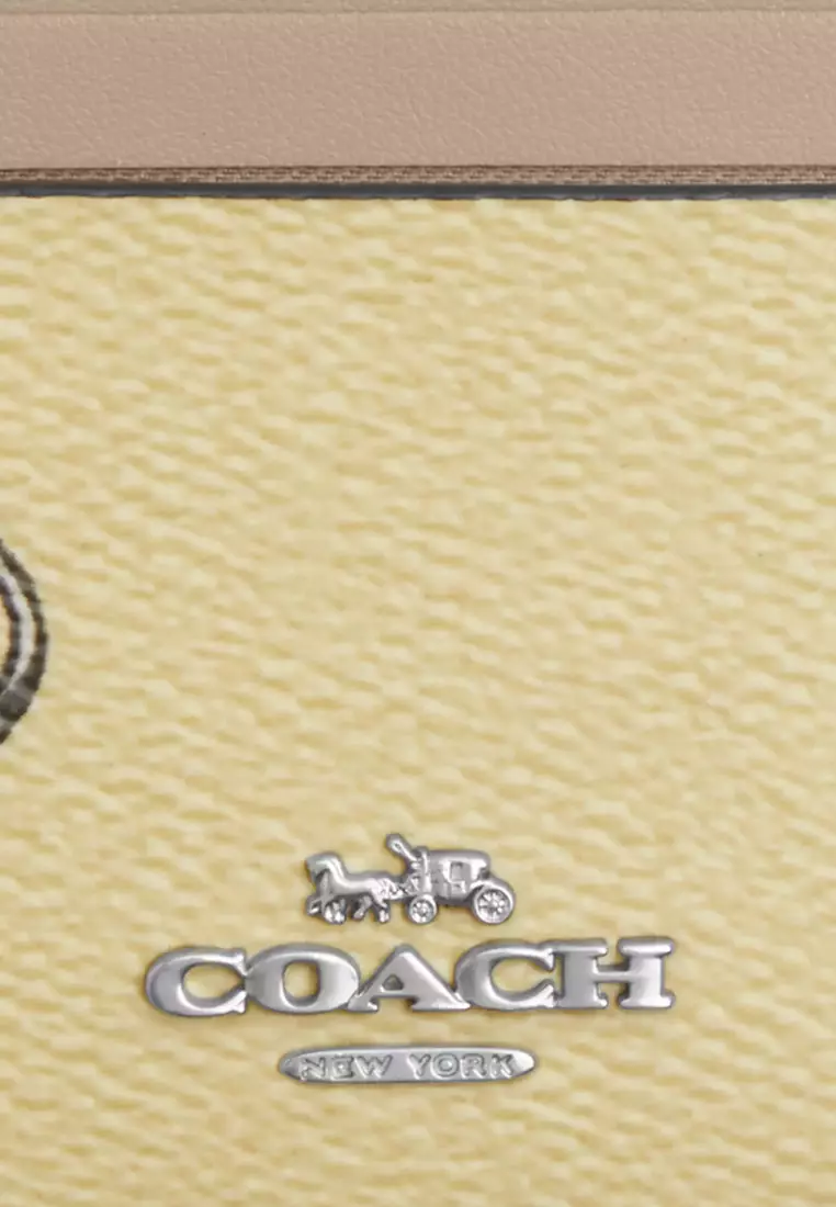 Mini Skinny Id Case With Lemon Print - Garden Glade Multi CAR18