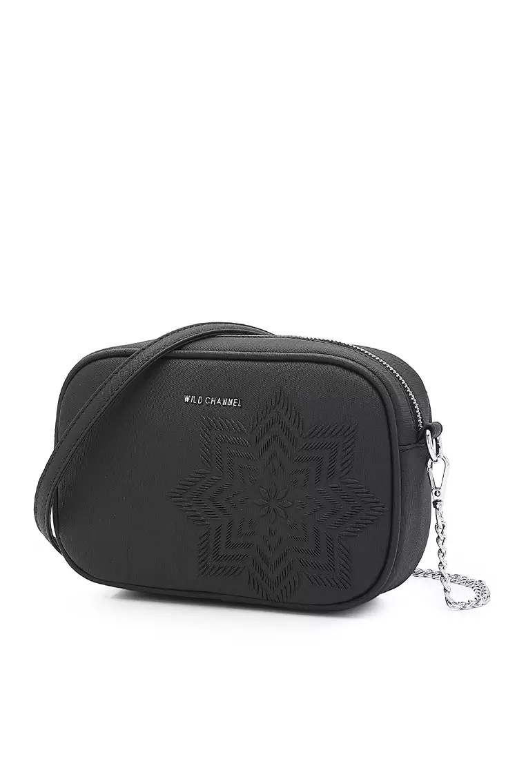 Women's Shoulder Sling Bag / Crossbody Bag (Tas Selempang / Tas Bahu Wanita) - Hitam