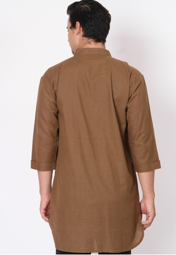 Jual ZAYIDAN Zayidan Baju  Koko Pria  Muslim  Hamzan Khaki 