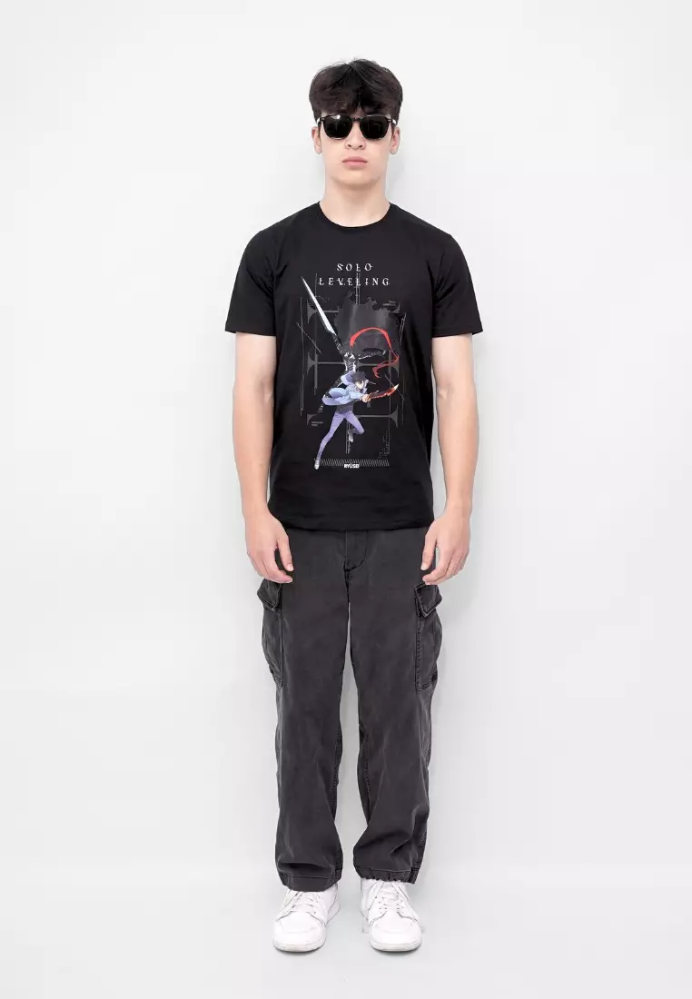 Ryusei x Solo Leveling | Tshirt Jinwoo Dagger Black