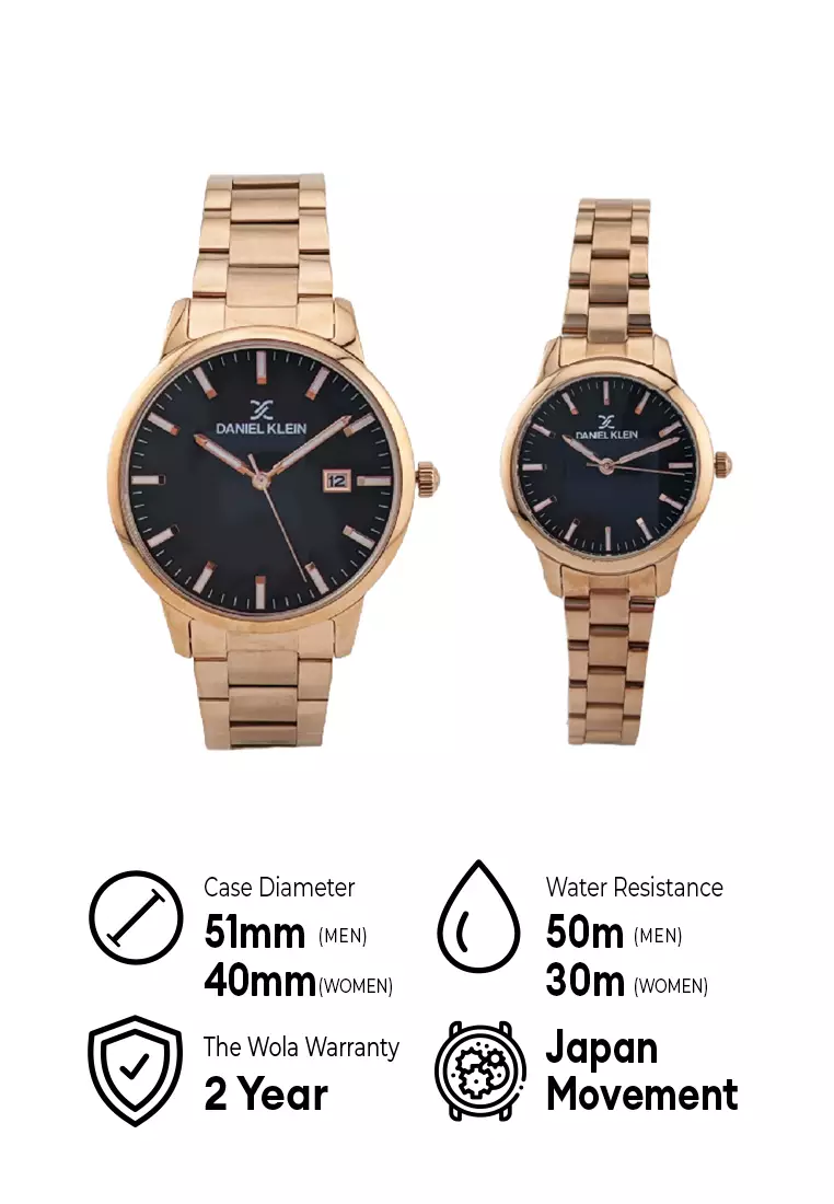 Daniel Klein Daniel Klein Pair Couple s Analog DK.1.13576 5 Watch