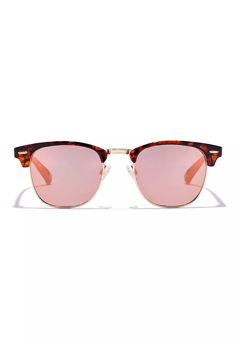 HAWKERS Classic Bold Polarized Carey Pink Sunglasses For Men And Women, Unisex. Official Product Designed In Spain
