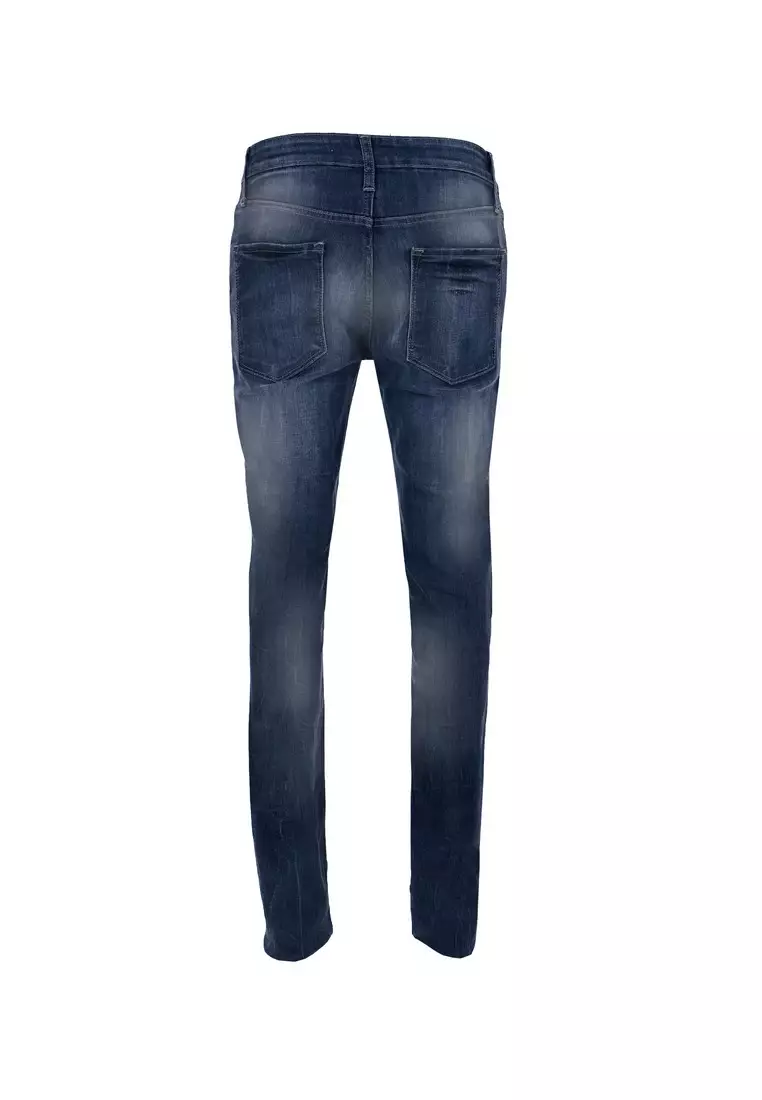 Jual 3SECOND 3Second Men's Long Skinny Jeans Wash Denim On OL