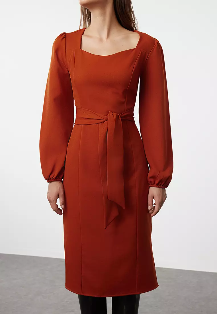 Straight Midi Long Business Regular Dress