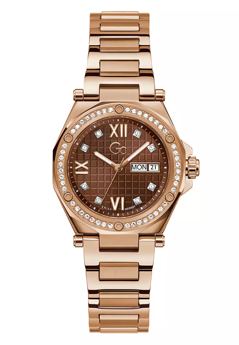 Gc Legacy Lady Mid Size Rosegold Stainless Steel Swiss Made - Z20001L4MF