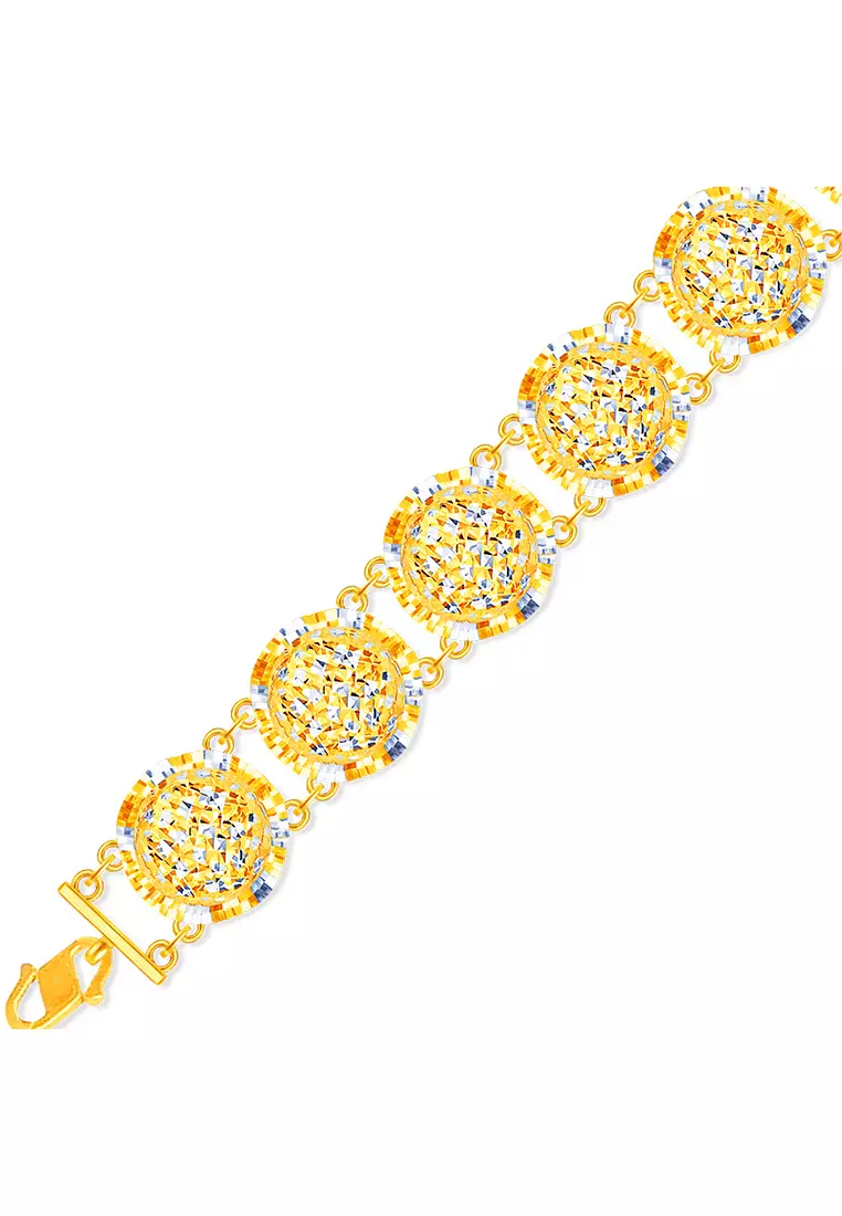MJ Jewellery 375/9K Gold Topi Bracelet T63