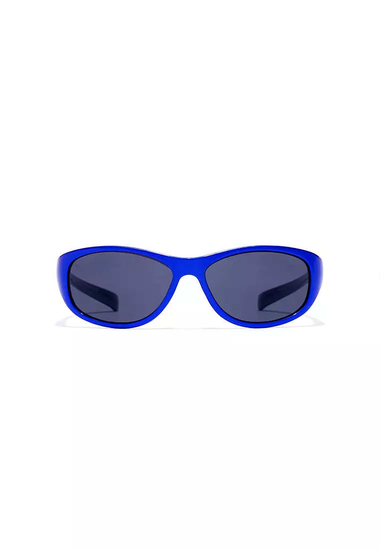 HAWKERS Metallic Blue Dark Rave Kids Sunglasses For Boys And Girls, Unisex. Official Product Designed In Spain