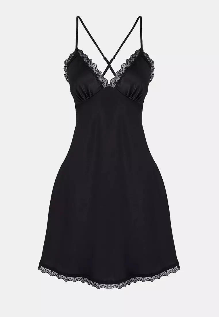 black dresses for older ladies Cosabella | Misteriosa Slip Dress | Women's | Black main image 0
