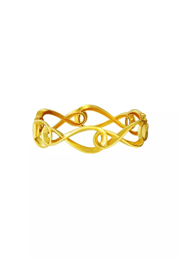 Buy TOMEI TOMEI Anastasia Infinity Bangle, Yellow Gold 916 2026 Online ...