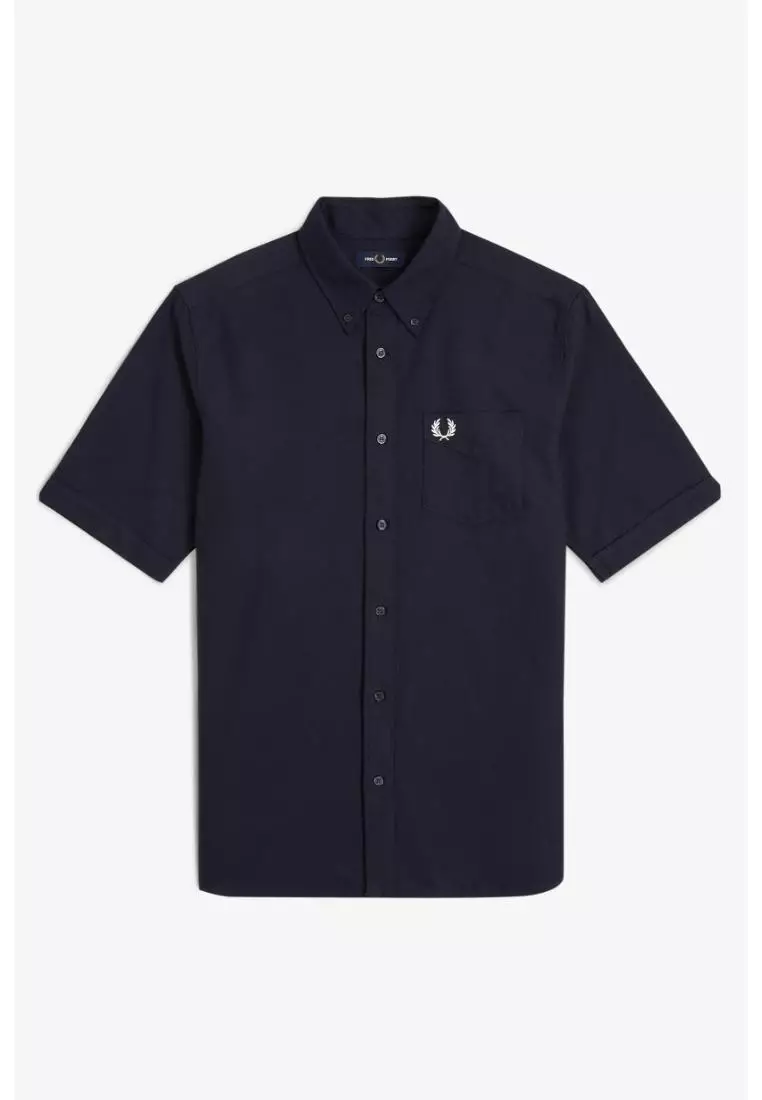 Fred Perry M8730 Oxford Shirt (Navy)