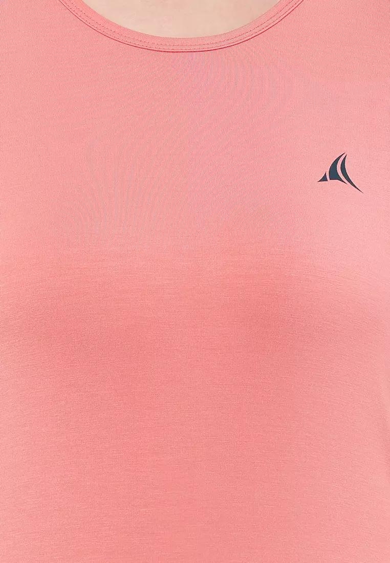 Women's Eco-Stretch Bamboo Training Pink T-Shirt