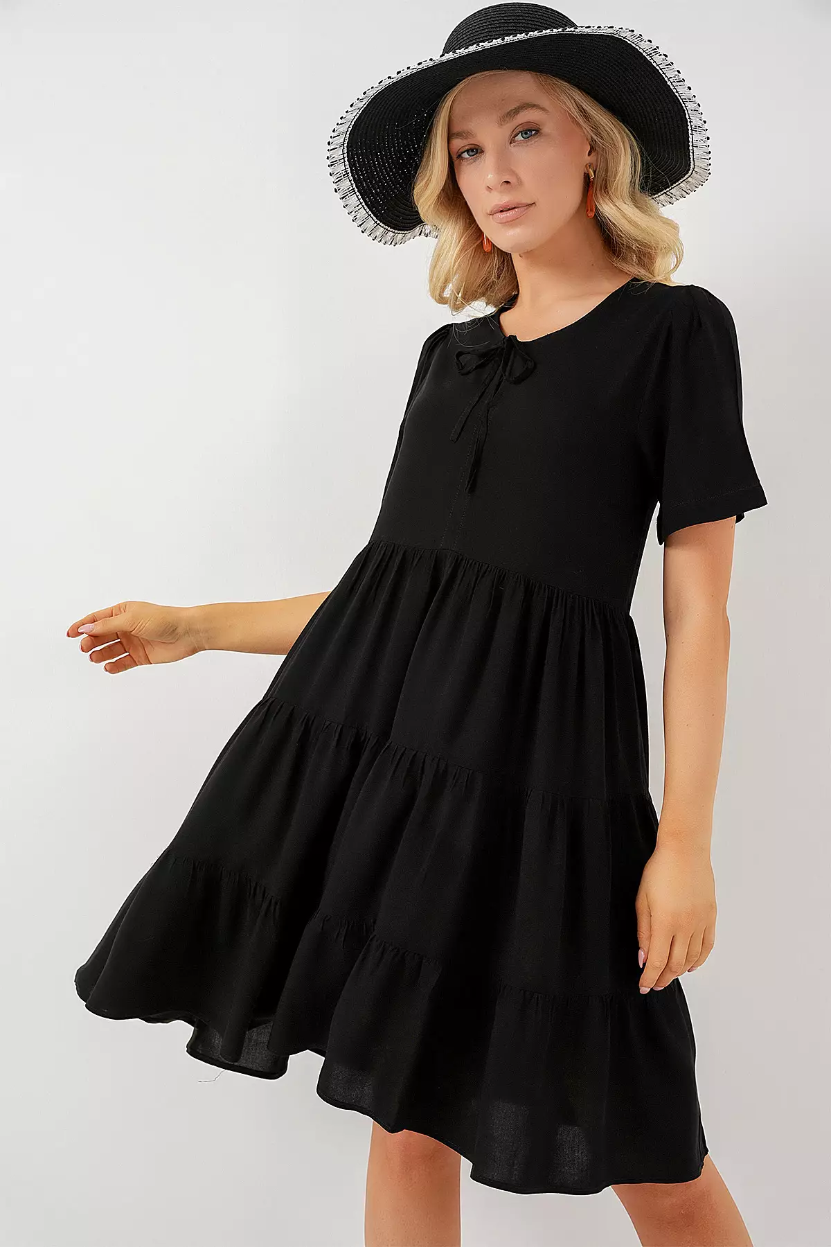 Viscose Knee Length Dress