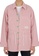 GCDS pink GCDS "Wardrobe" Washed Jacket in Pink C6DBDAA53FD847GS_1