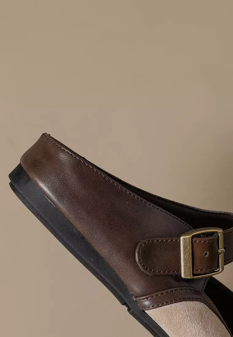 復古拼色懶人鞋 WW720-2