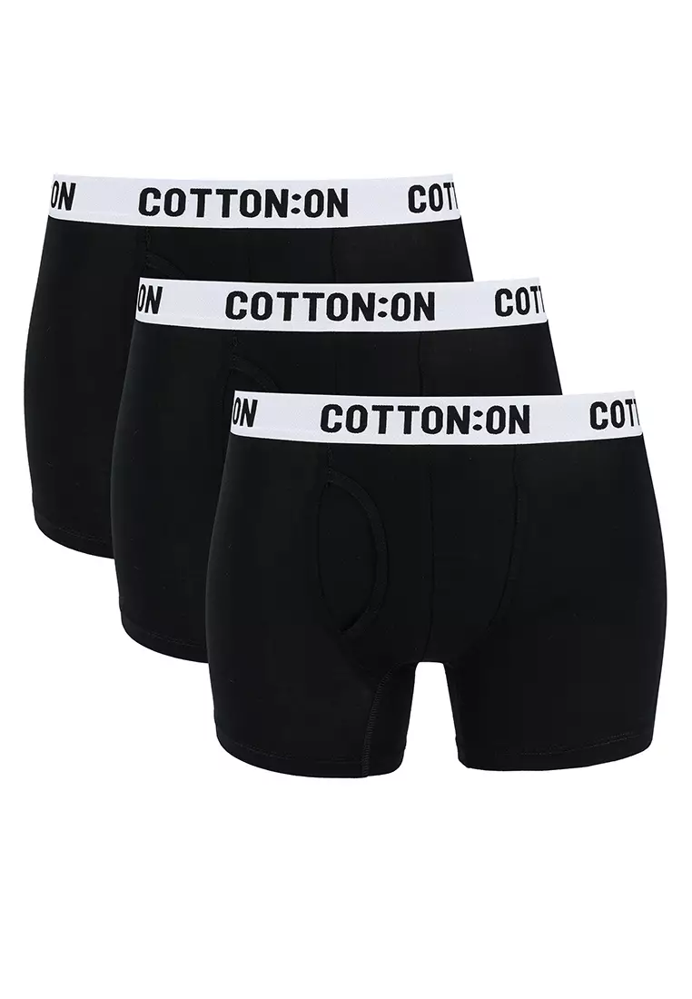 Buy Cotton On 3 Packs Men's Organic Cotton Trunks 2024 Online