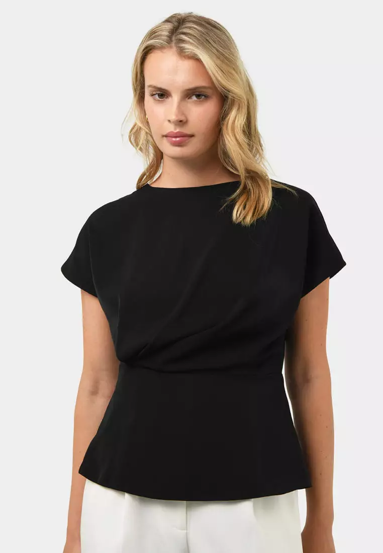 Bonnie Gathered Peplum Top