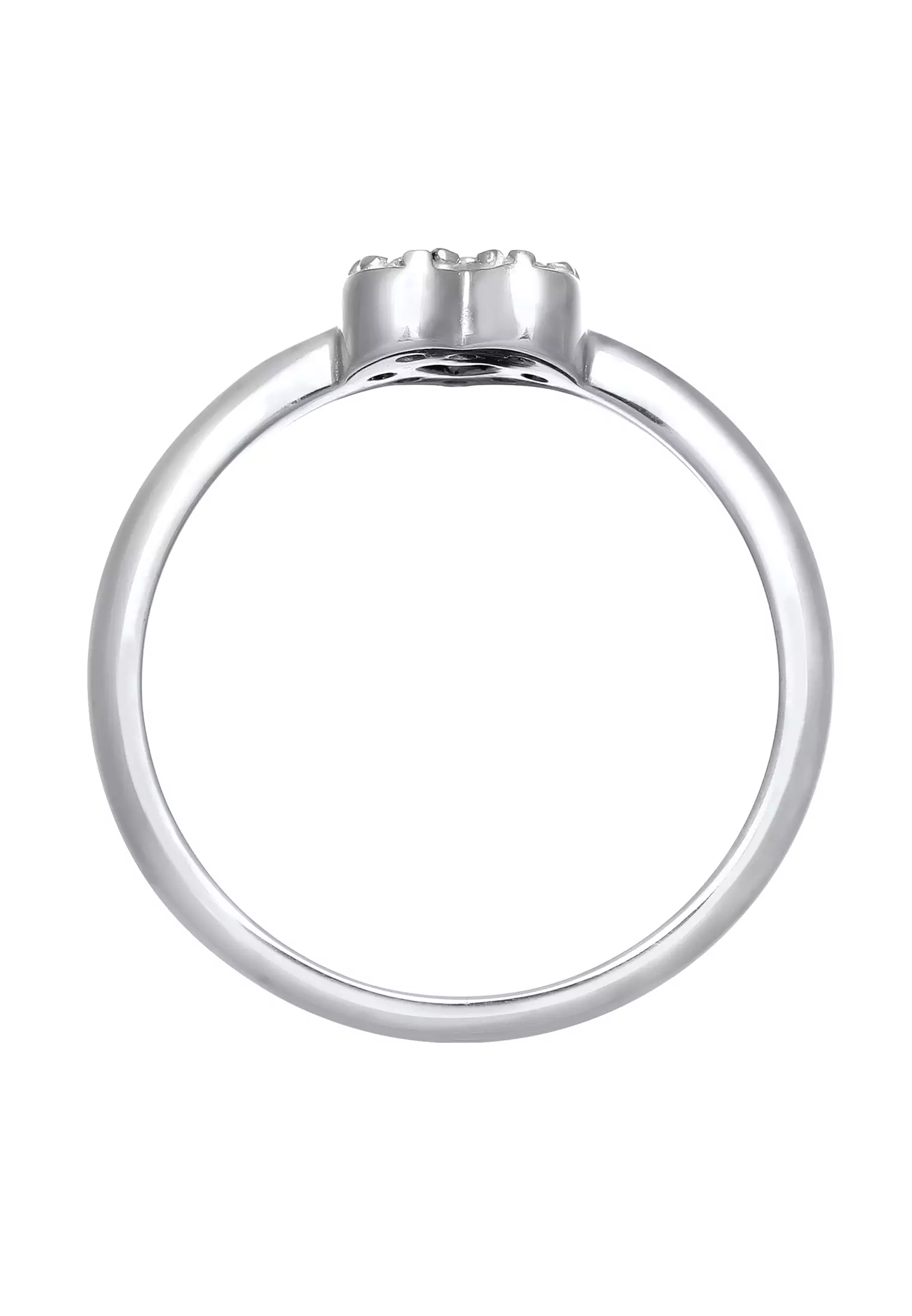 Elli Orecchini Donna A Cuore Con Cristalli - Argento Sterling 925 - Giocosi E Scintillanti - Regalo In Confezione Velluto