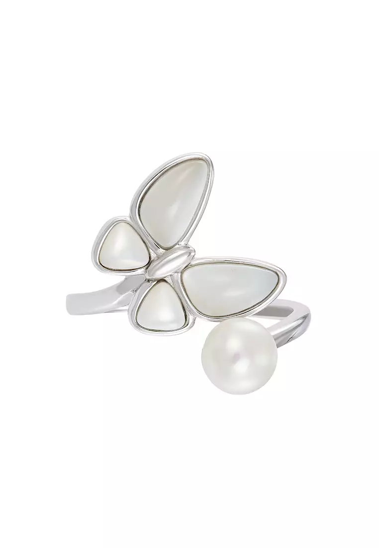 HABIB Fresh Water Pearl Ring in 925 Silver Z4528S(1)-R(WG)