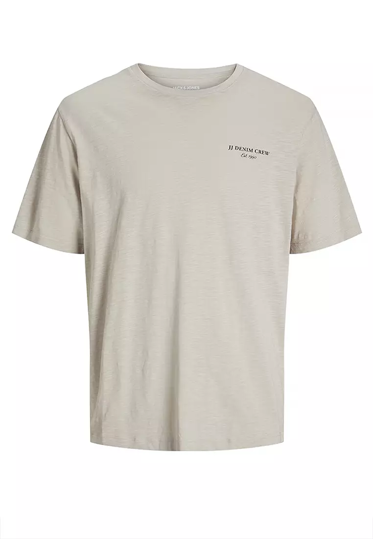 Jeff Monochrome Short Sleeves Crew Neck Tee