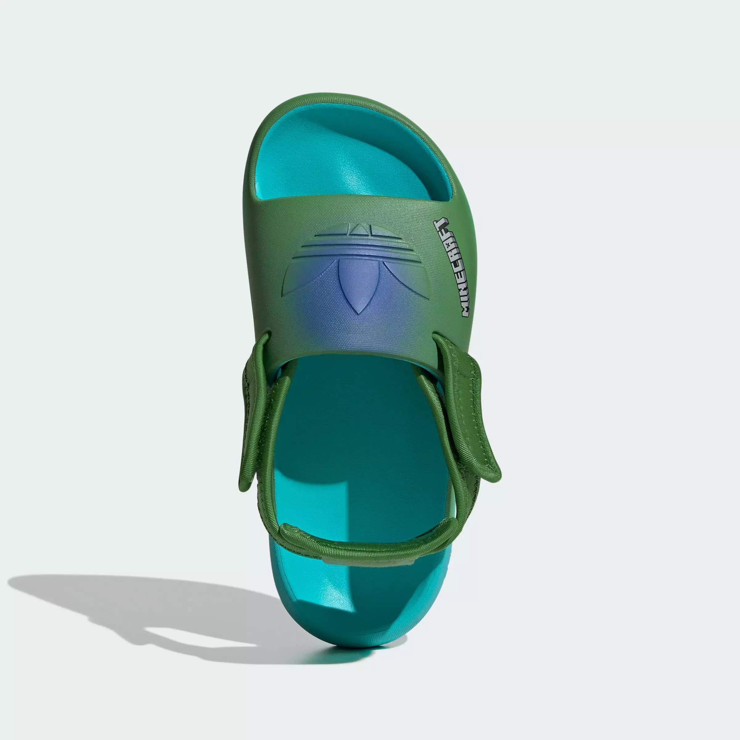Lifestyle Adifom Adilette X Minecraft Slides Kids Unisex Turquoise JQ6470