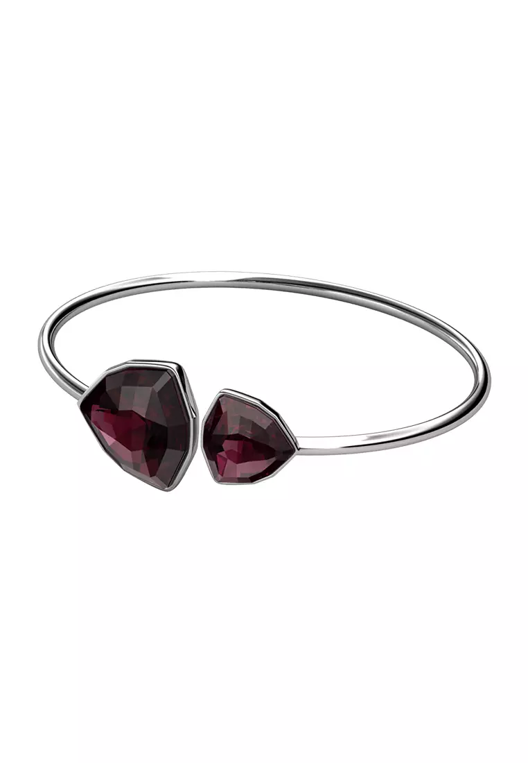 Crystal Pyramid Bangle WG - Gelang Crystal Luvea Collection by Her Jewellery