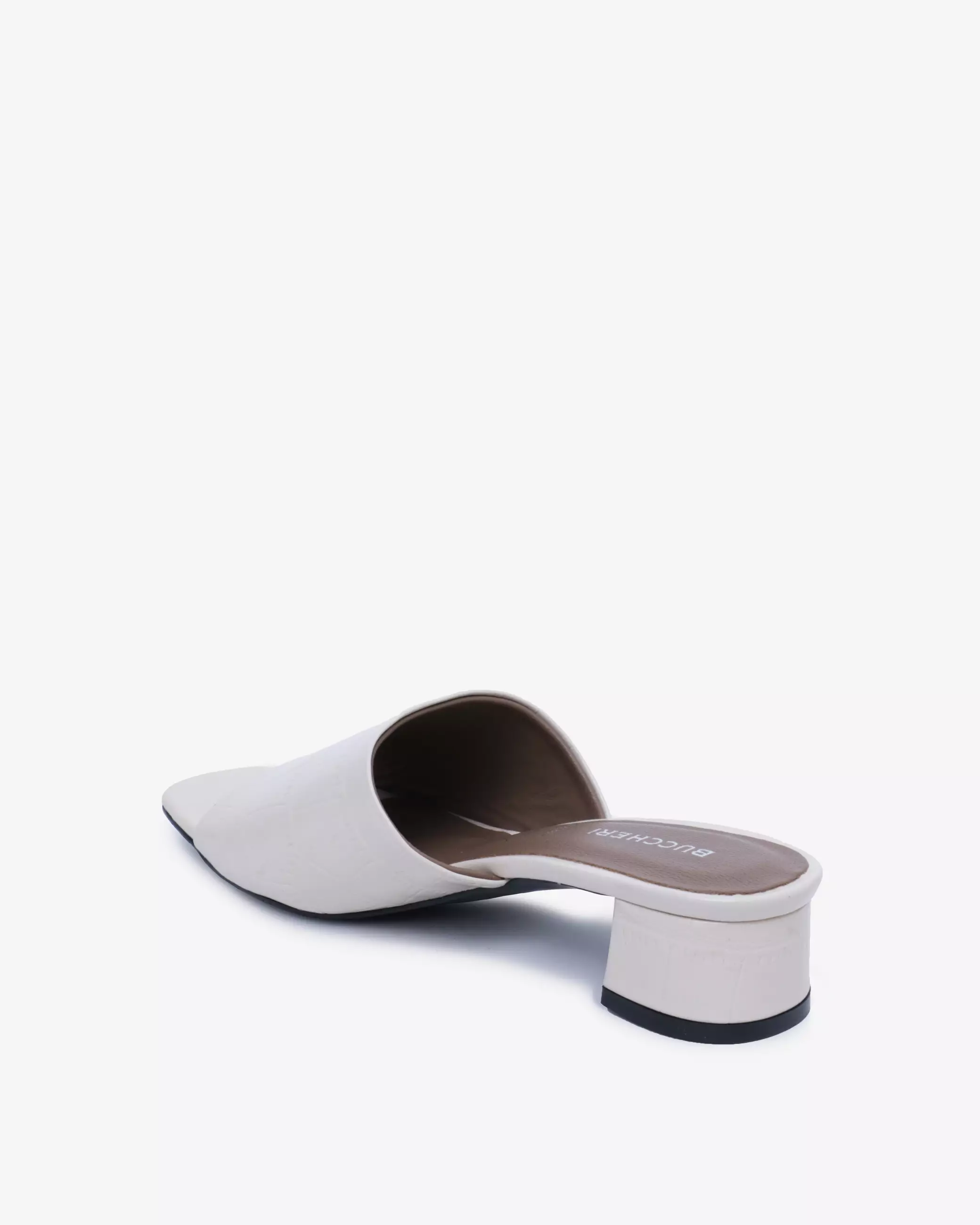 Buccheri Sandal Heels Wanita Bellance Cream