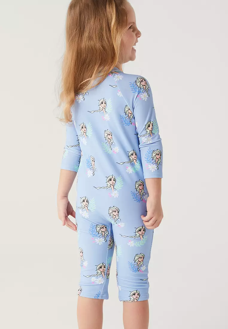 Disney Frozen™ Long Sleeve Swimsuit (2-8 Yrs), M&S Collection