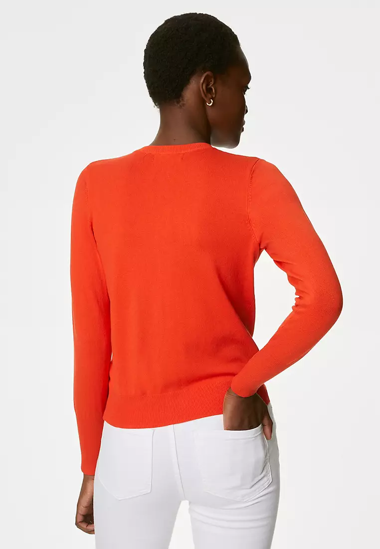 Marks and spencer hot sale orange cardigan