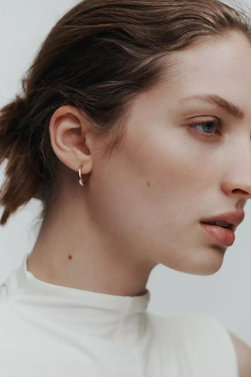 Modal-blend turtleneck top