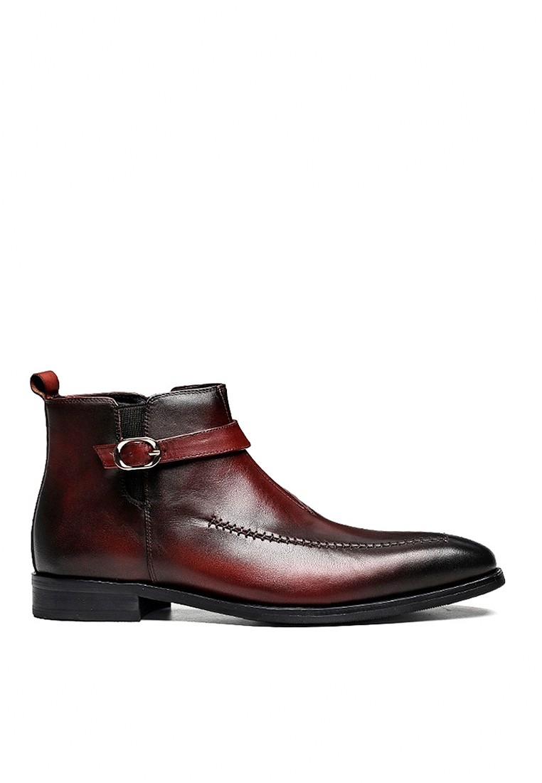VANSA Stylish Vintage Leather Ankle Boots VSM-B20080