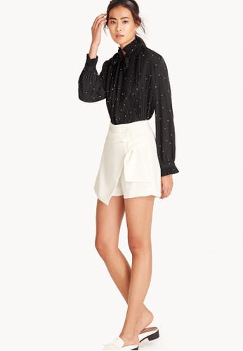 Jual Pomelo Angeline Asymmetrical Shorts Original  ZALORA 