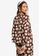 Lubna brown Printed Peasant Blouse 1CB3EAA47F6AEDGS_1