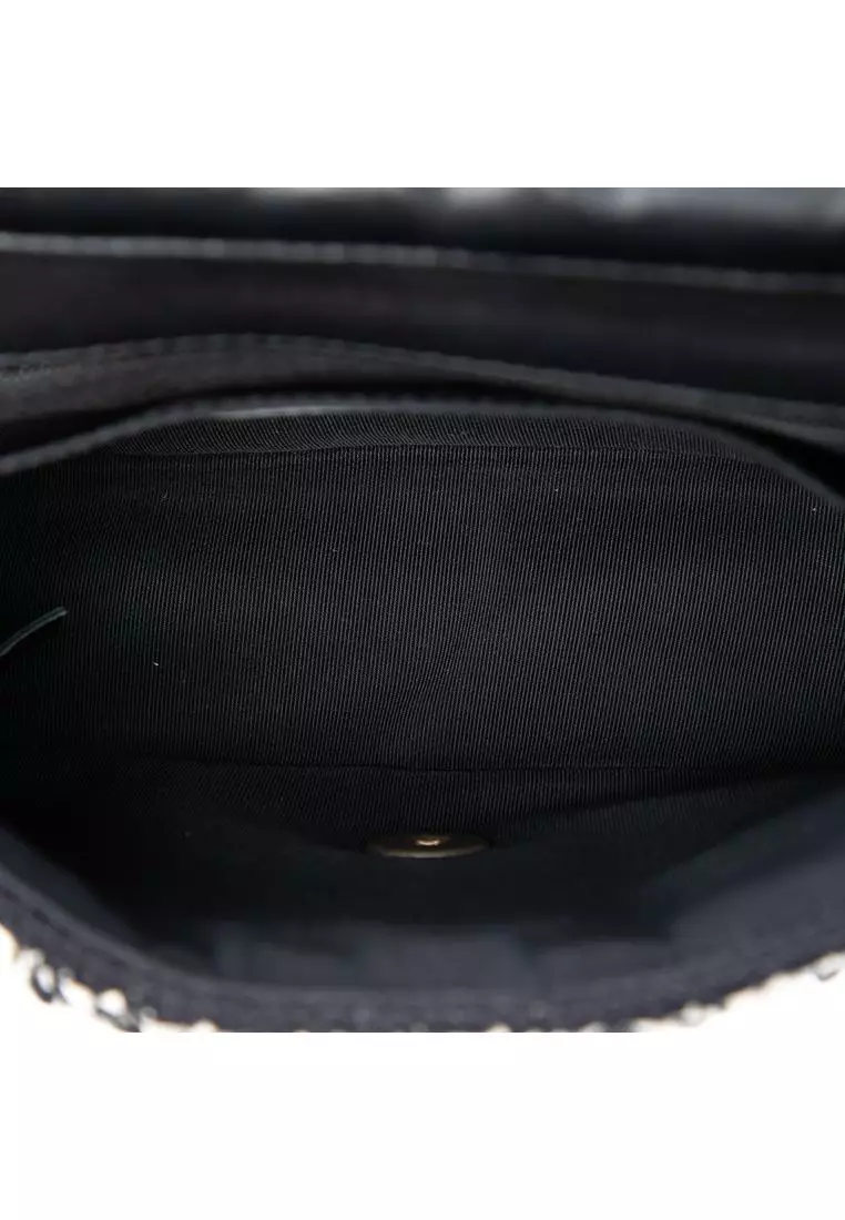 Pre-Loved Chanel Raffia Braided With Love Flap