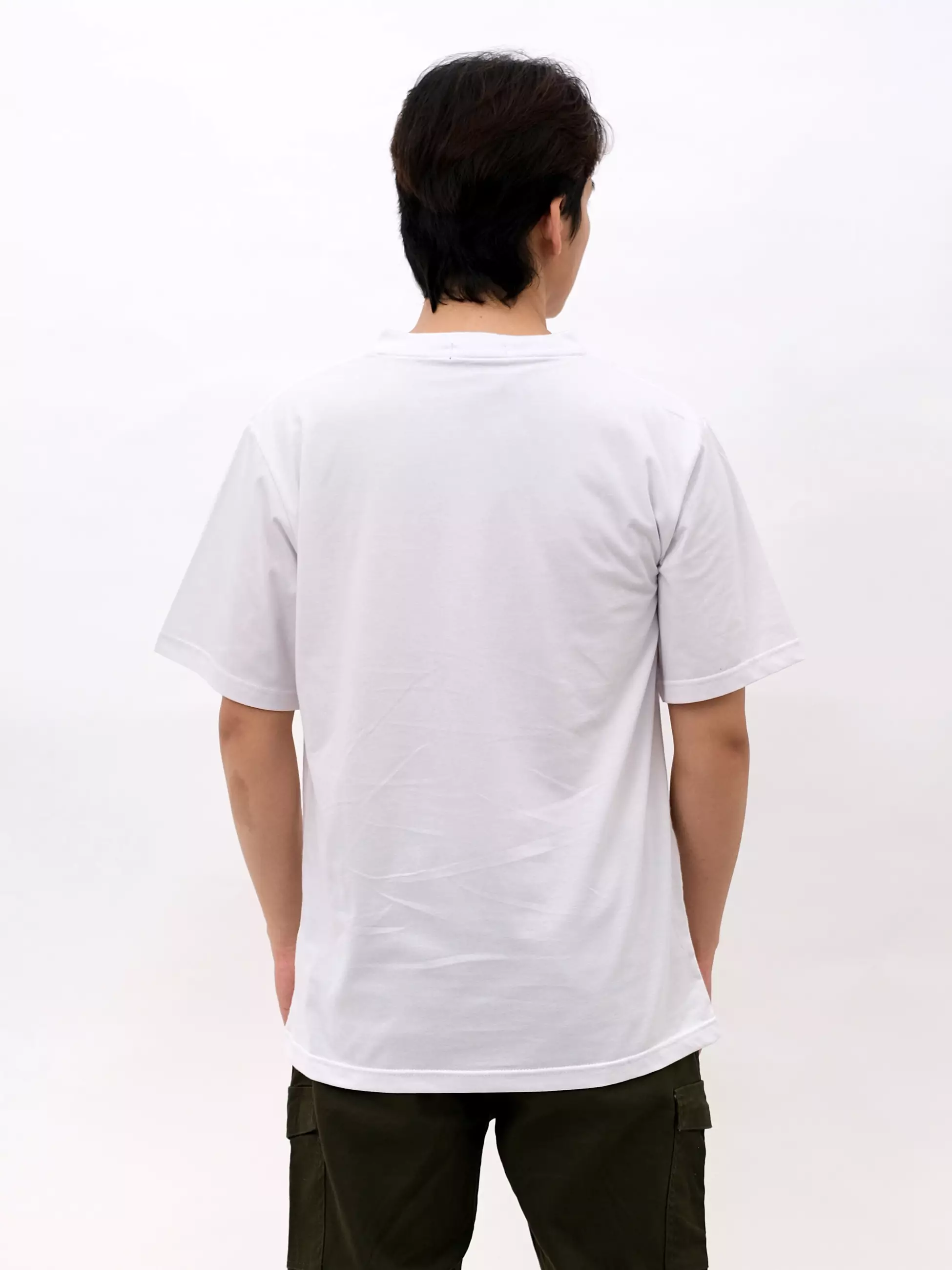 Andre Michel Kaos Oblong Putih Kantong 3430