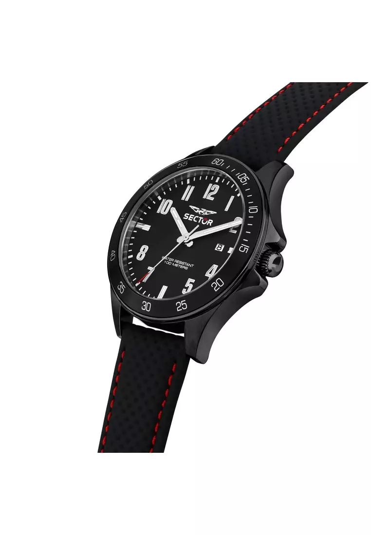 Sector 230 43mm Men's Quartz Black Watch R3251161060