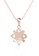 Her Jewellery gold Cross Petal Pendant (Rose Gold) - Made with premium grade crystals from Austria 4733AAC55653B3GS_4