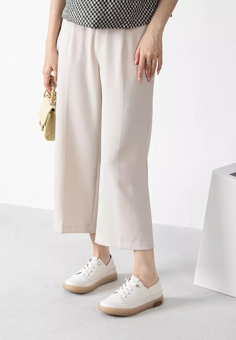 Lace Up Leather Sneakers TH777-9