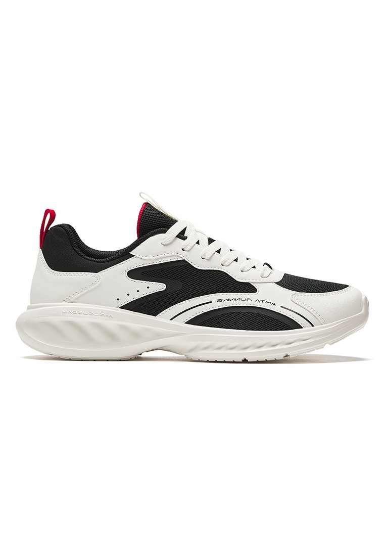 ANTA Basic Men Running Shoes 9124A5525-3 Ivory White/Deep Blue Black