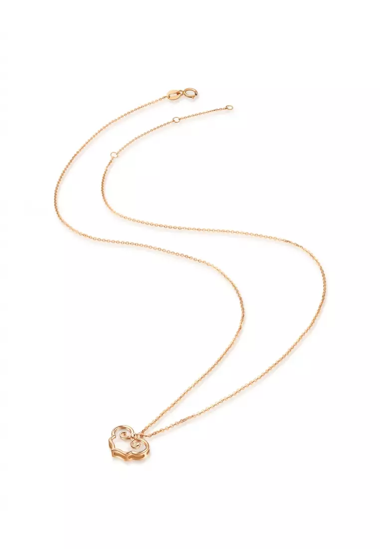 18K Rose Gold Ruyi Necklace for Women 92736N