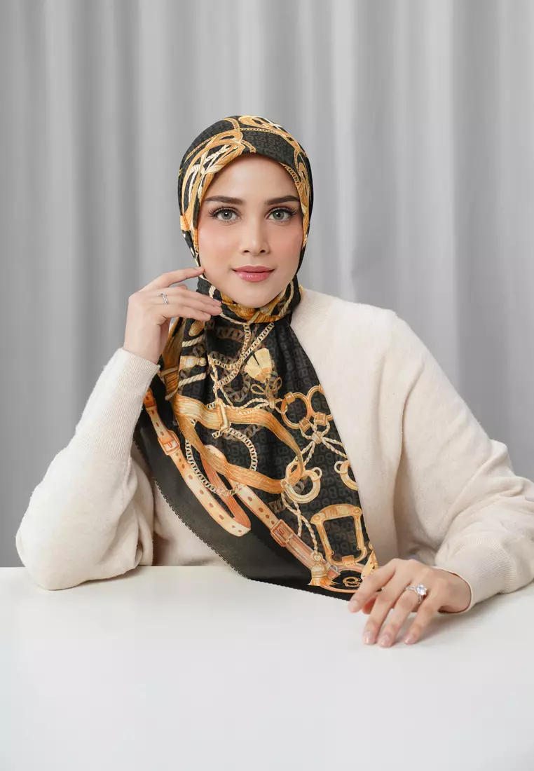 Alexandra Silk Jacquard Square - Gala