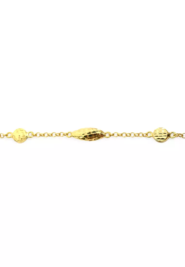 18K Italian Made Yellow Gold Bracelet