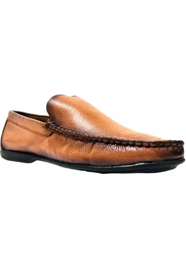 Men hot sale tan loafer