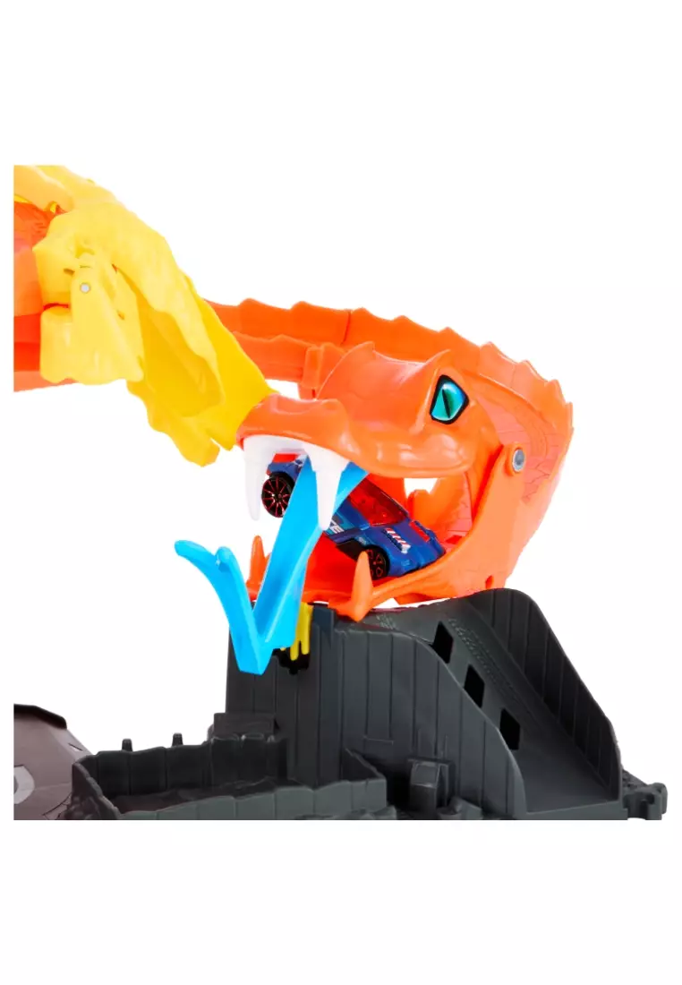 Hot Wheels City Pizza Slam Cobra Attack Playset With 1:64 Scale Toy Car