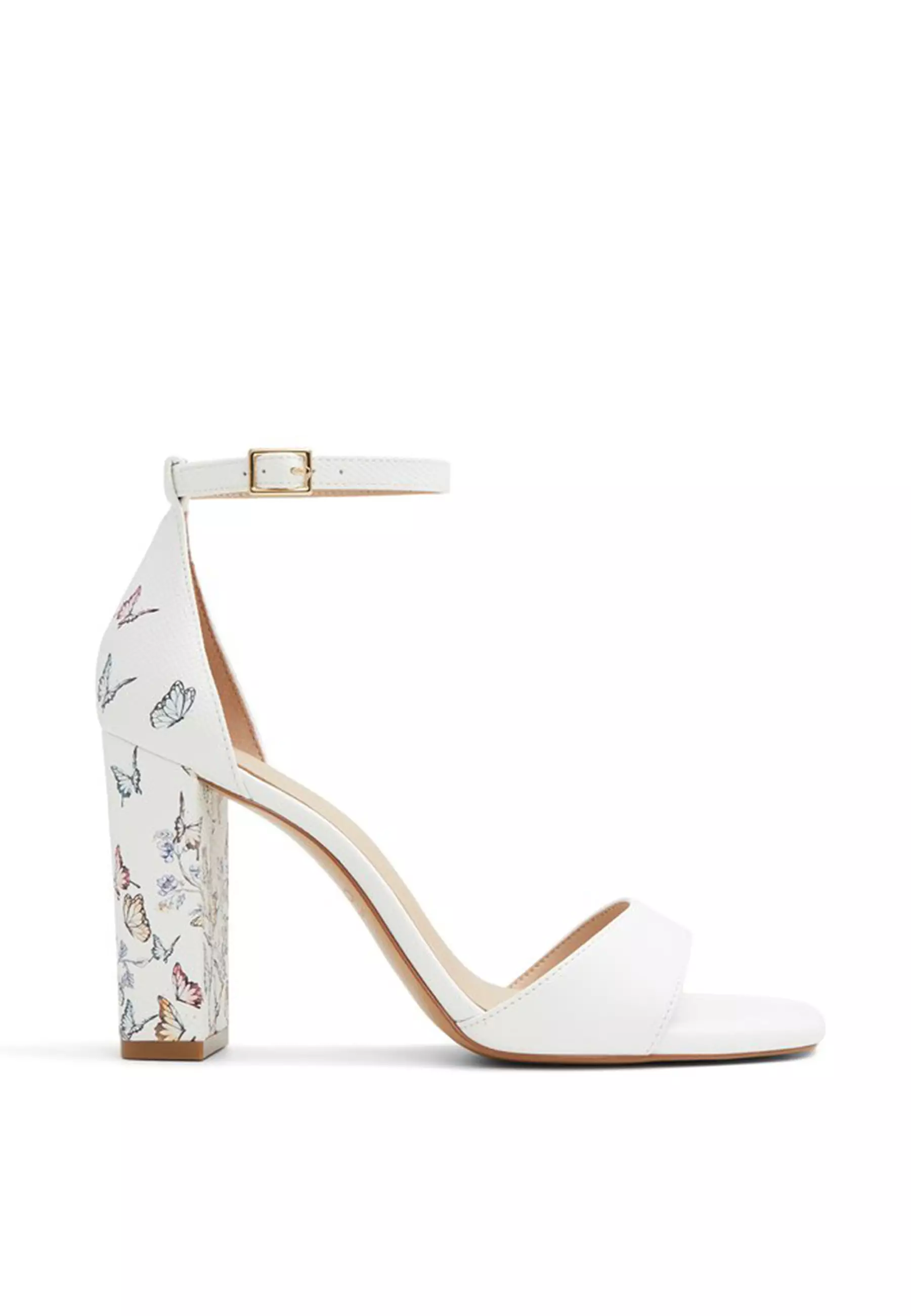 Aldo white on sale block heel