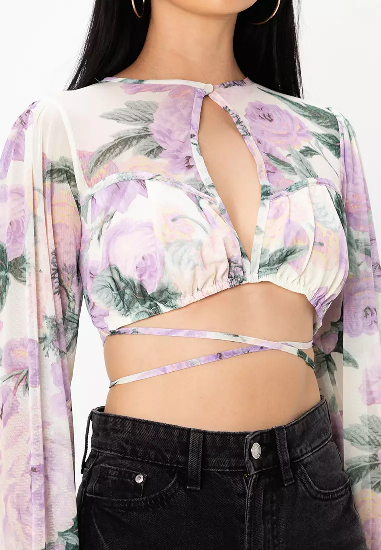 Super Crop Top Wrap Around Waist