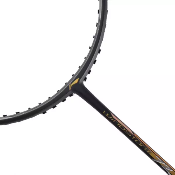 Li-Ning Badminton Racket Windstorm 72 Black/Gold - AYPR042-4 Free 2 Zipper+ String