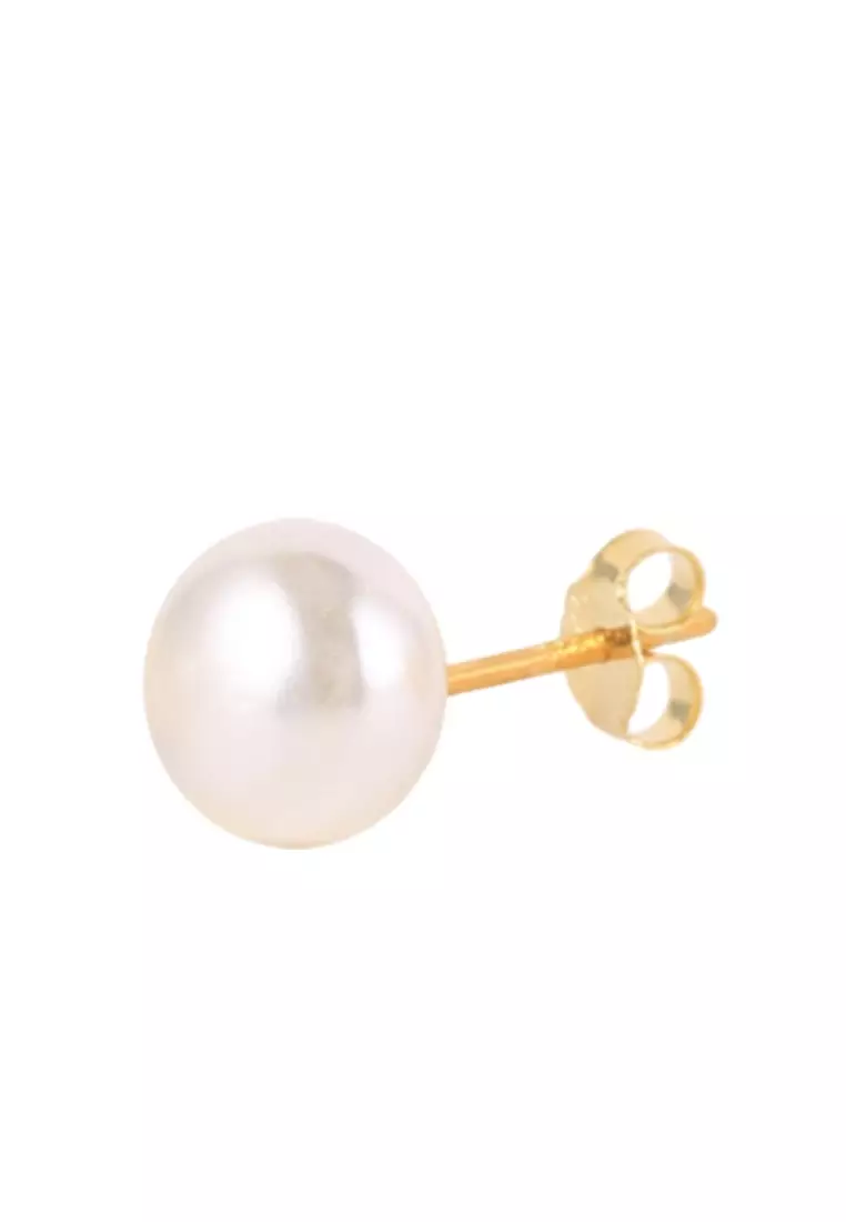 Freshwater pink pearl earrings cheap