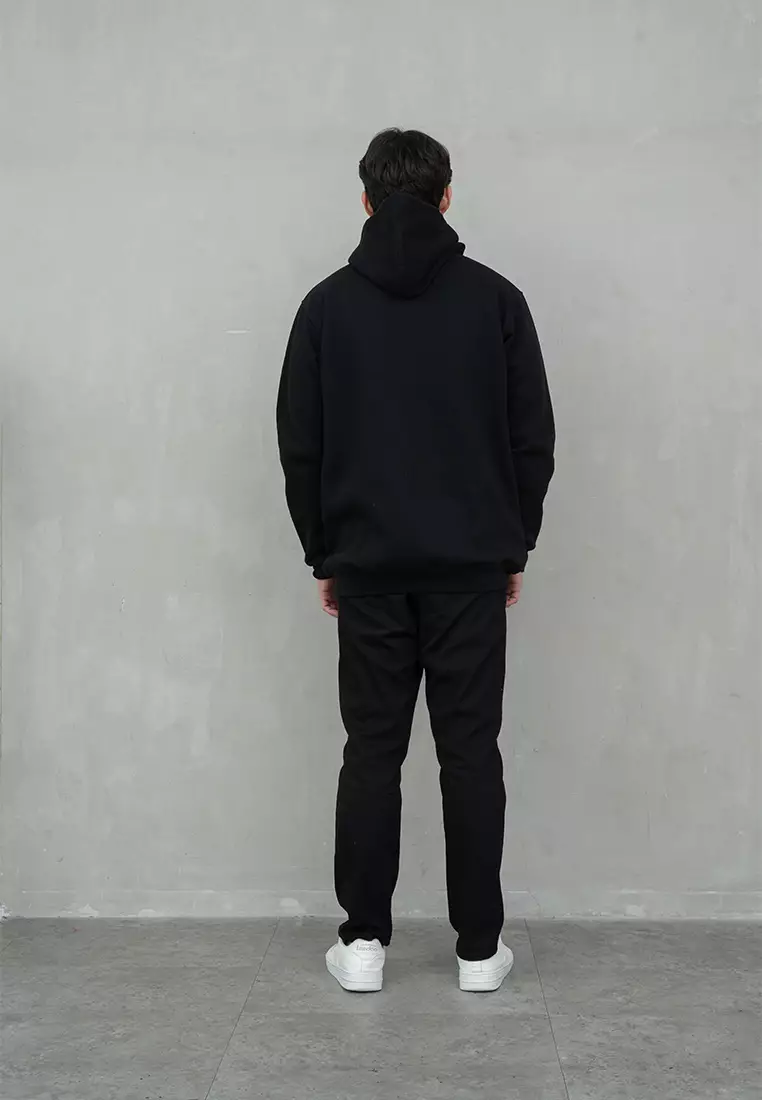 Houseofcuff Jaket Jumper Hoodie Tebal Premium Glow In The Dark Hitam